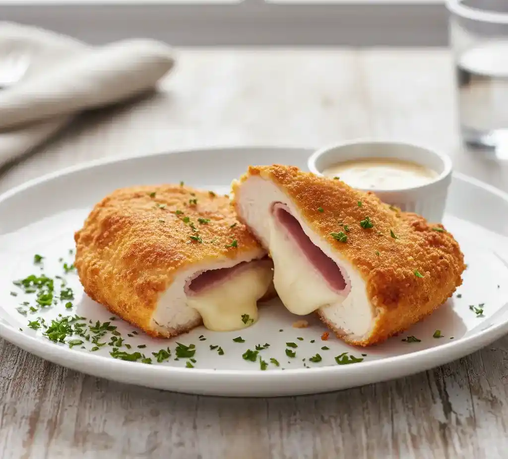 Air Fryer Chicken Cordon Bleu