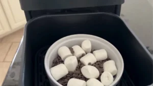 air fryer s mores dip