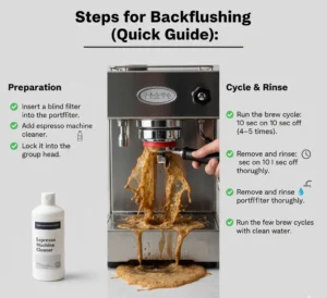 how to backflush espresso machine