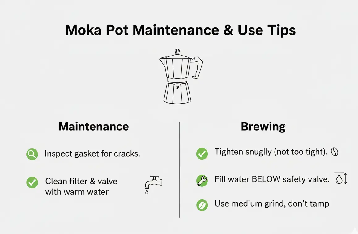 how to take care of moka pot