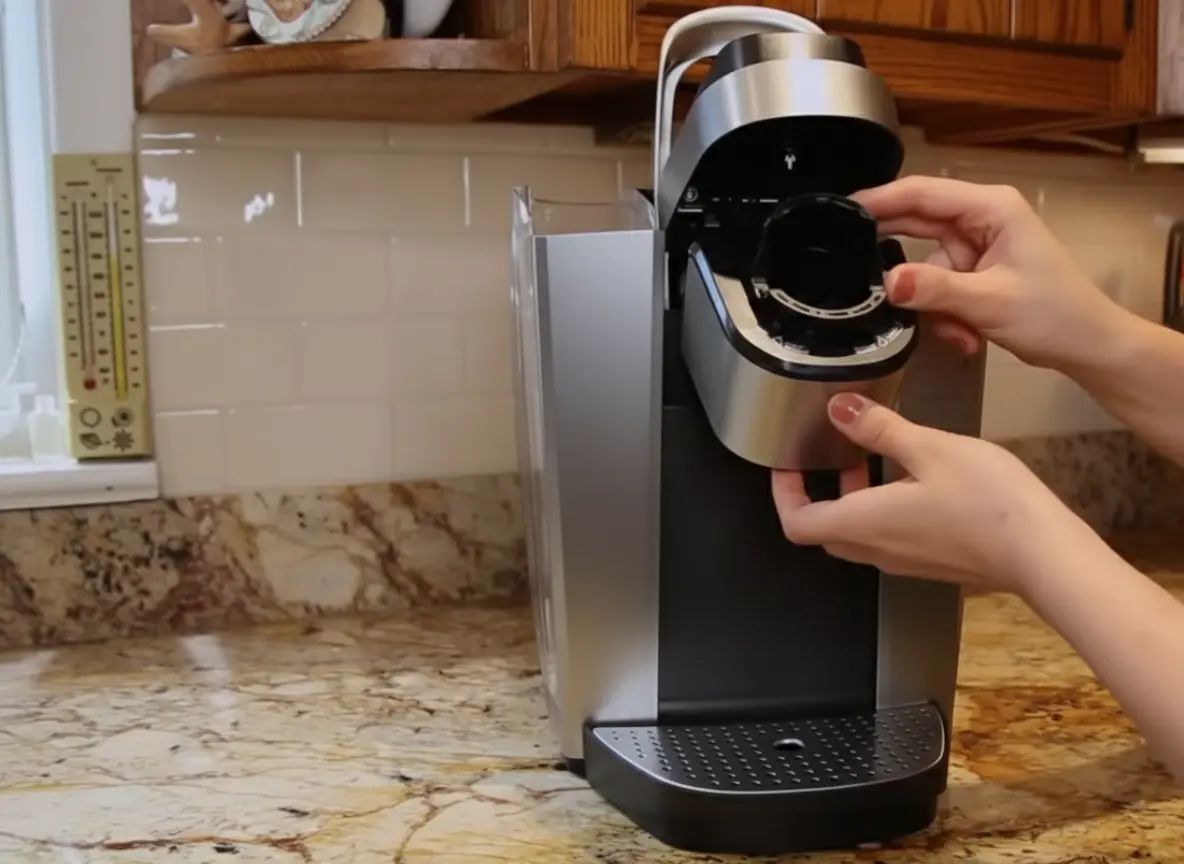 remove k cup holder from keurig coffee maker