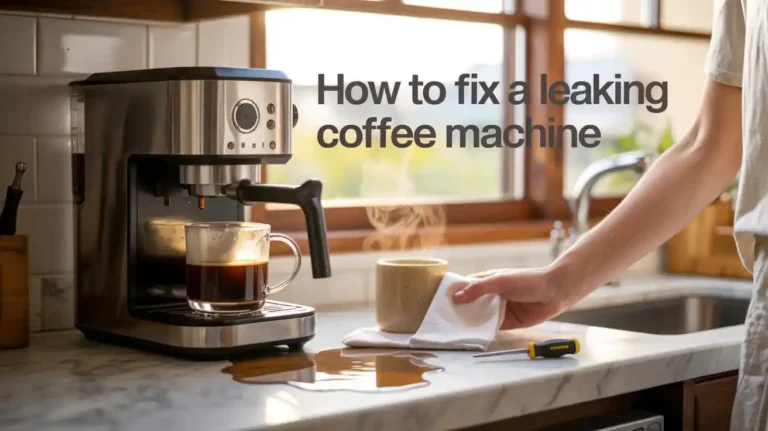 How to Fix a Leaking Coffee Machine