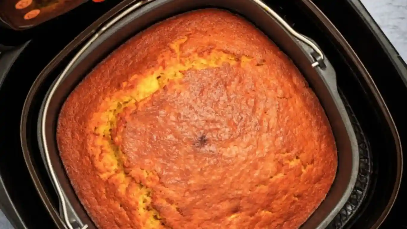 bake cake using air fryer